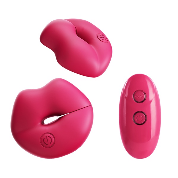 Wireless Pink Kiss Nipple Clamps & Breast Massager - Image 12