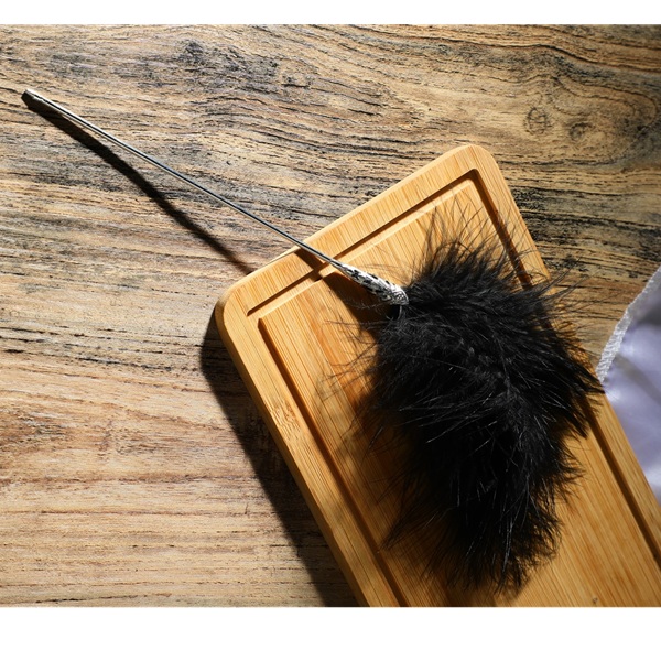 Hairpin & Tease Wand Set with Feather Attachments - Image 3