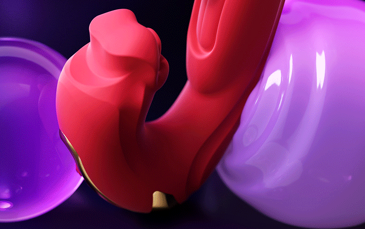 Whispering Vibrator with Dual-Flapping & Tongue-Licking Climax Trigger