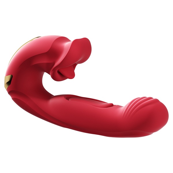 Whispering Vibrator with Dual-Flapping & Tongue-Licking Climax Trigger - Image 10