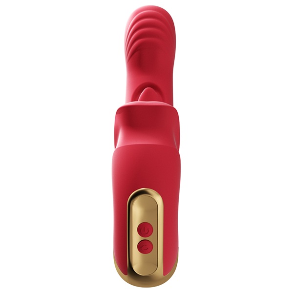 Whispering Vibrator with Dual-Flapping & Tongue-Licking Climax Trigger - Image 11