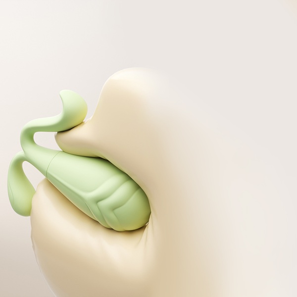 Bean Sprout-Shaped Remote Control Egg Vibrator - Image 2