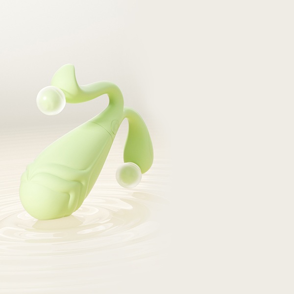 Bean Sprout-Shaped Remote Control Egg Vibrator - Image 4