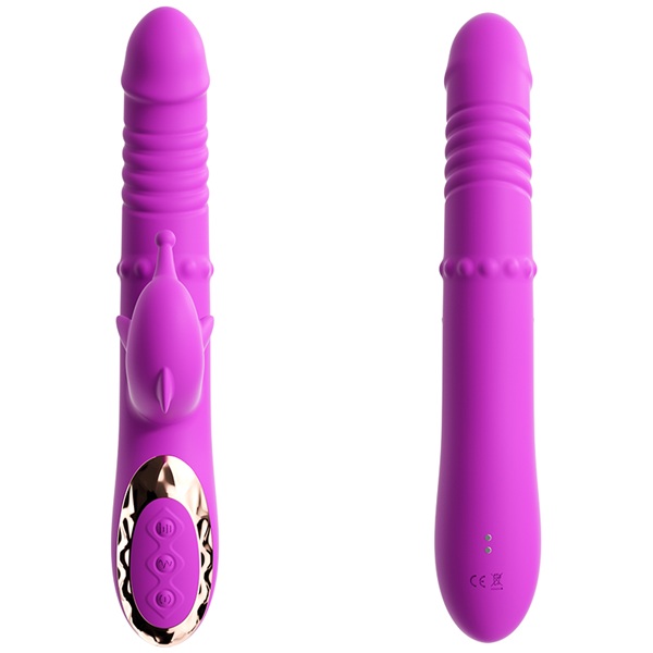 Twist & Glide Beads Telescoping Vibrator with Slapping Motion - Image 8