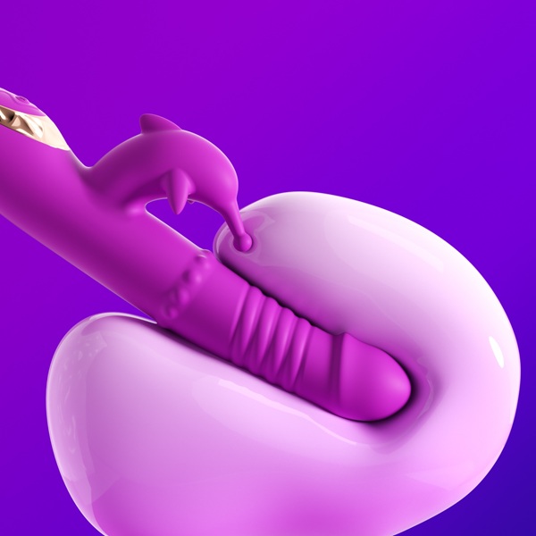 Twist & Glide Beads Telescoping Vibrator with Slapping Motion