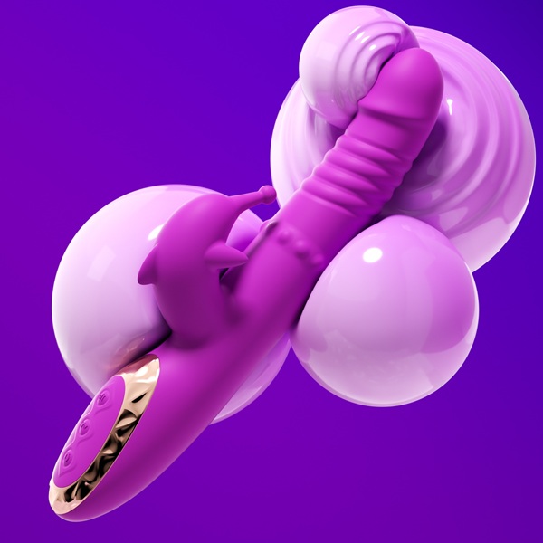 Twist & Glide Beads Telescoping Vibrator with Slapping Motion - Image 6