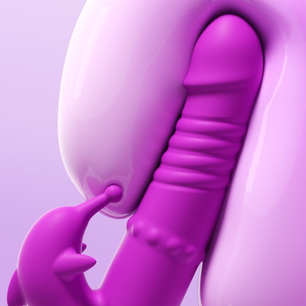 Twist & Glide Beads Telescoping Vibrator with Slapping Motion - Image 2